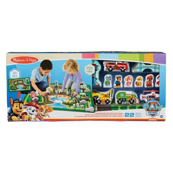 Продукт Melissa and Doug Paw Patrol - Килим с дървени превозни средства   - 0 - BG Hlapeta